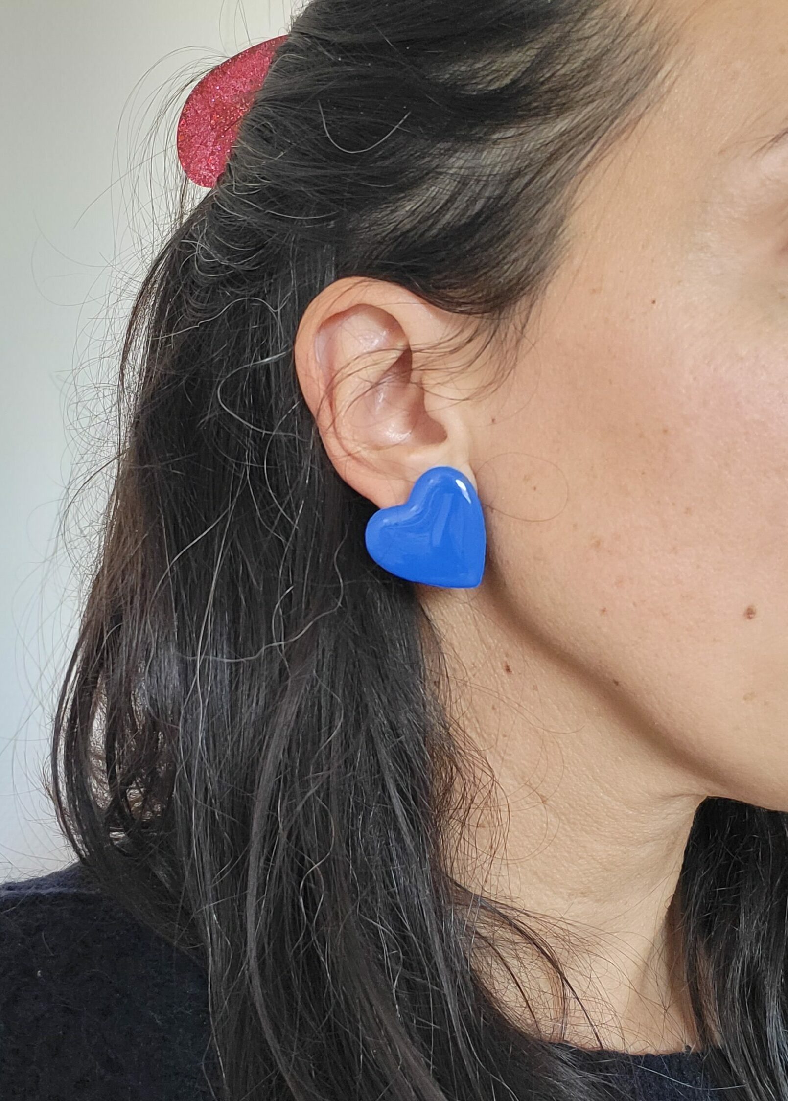 Boucles coeur bleu – Image 2