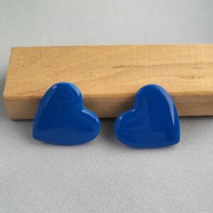 Boucles coeur bleu
