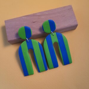 Boucles Sylvia rayées