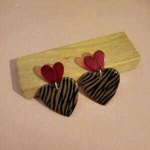 Boucles zebrée marron