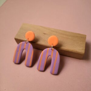 Boucles Fluo rayées